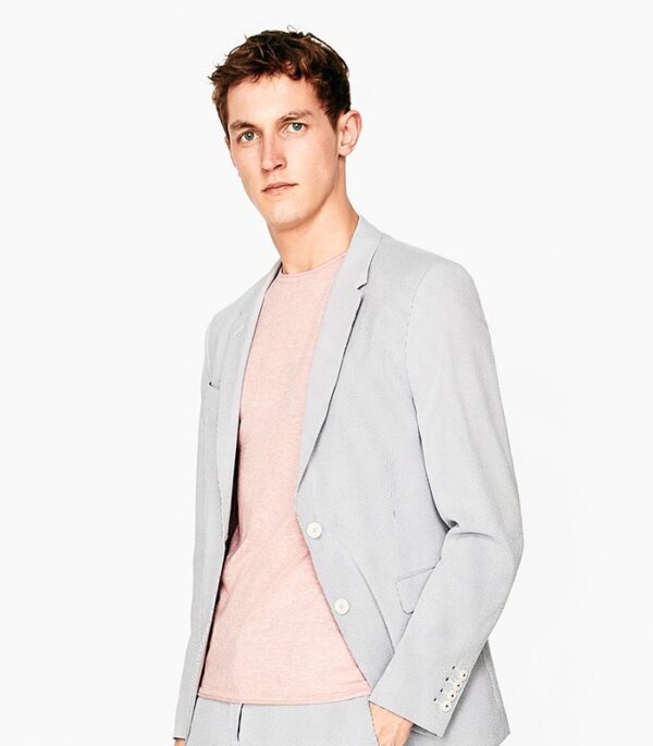 Men’s Elegant Light Grey Suit